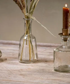 Nkuku Sirsa Glass Candlestick - Clear Home Accessories 15 Nkuku Sirsa Glass Candlestick - Clear Home Accessories