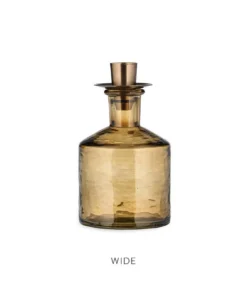 Nkuku Sirsa Glass Candlestick - Sepia Home Accessories