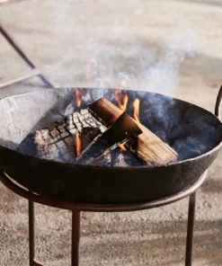 Nkuku Reclaimed Iron Kadai Fire Pit - Small