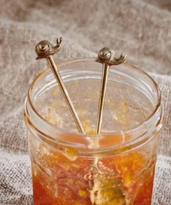 Nkuku Snail Spoon Gift Set - Antique Brass (Set Of 2)