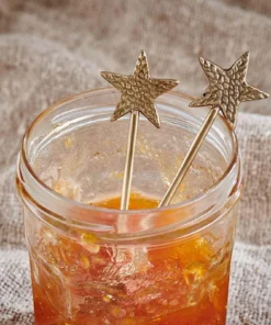 Nkuku Star Spoon Gift Set - Antique Brass (Set Of 2) Tableware