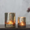 Nkuku Tabia Rustic Silver Tealight Home Accessories