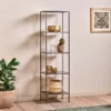 Nkuku New Arrivals Takua Iron Narrow Standing Shelves