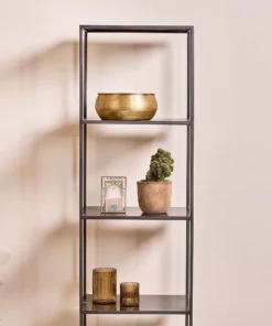 Nkuku New Arrivals Takua Iron Narrow Standing Shelves 10 Nkuku New Arrivals Takua Iron Narrow Standing Shelves
