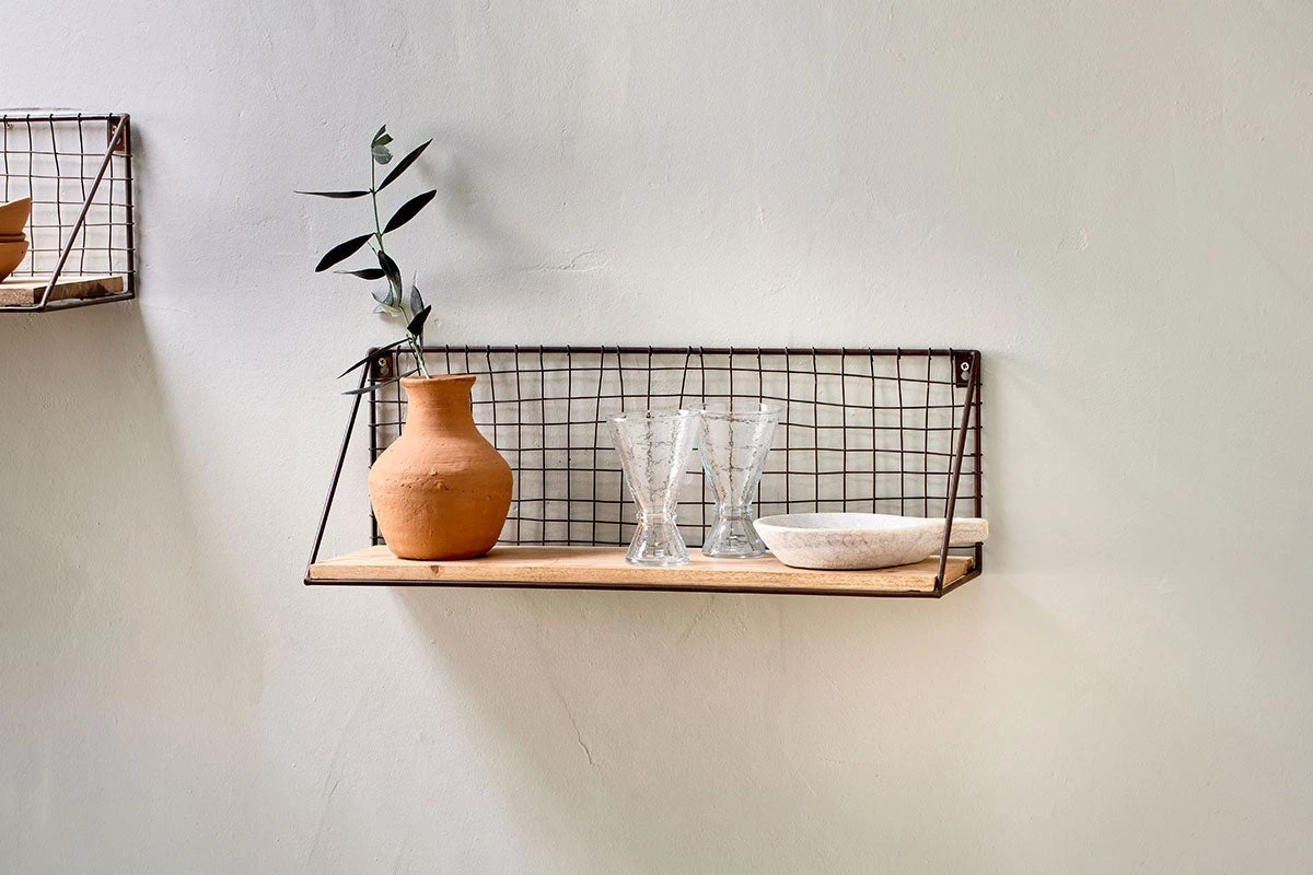 Nkuku Tamba Mango Wood Shelf - Small New Arrivals 3 Nkuku Tamba Mango Wood Shelf - Small New Arrivals