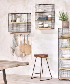 Nkuku Tamba Wall Hung Shelf