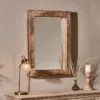 Nkuku Tariku Reclaimed Wood Mirror - Small Home Accessories