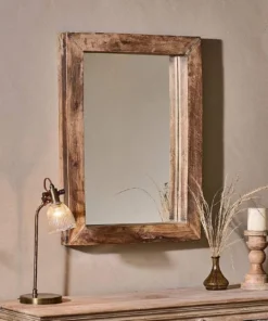 Nkuku Tariku Reclaimed Wood Mirror - Small Home Accessories