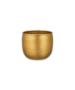 Nkuku Home Accessories Tembesi Etched Planter - Antique Brass 11 Nkuku Home Accessories Tembesi Etched Planter - Antique Brass