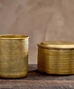 Nkuku Tembesi Etched Pot - Wide Home Accessories