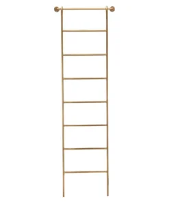 Nkuku Temur Iron Decorative Ladder - Brass