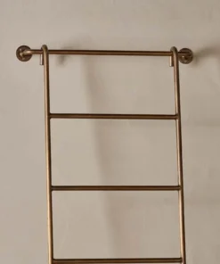 Nkuku Temur Iron Decorative Ladder - Brass