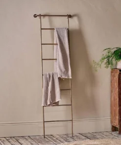 Nkuku Temur Iron Decorative Ladder - Brass