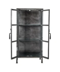 Nkuku Tiko Iron & Glass Small Cabinet Living Room