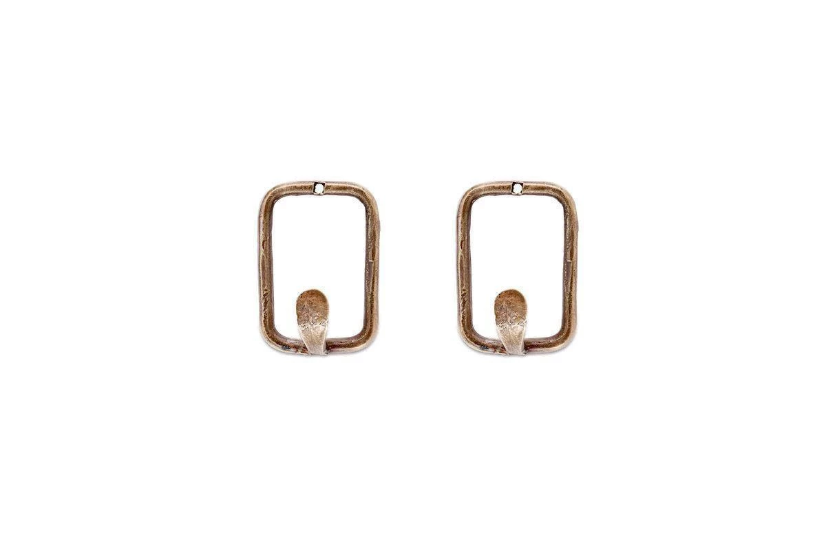 Nkuku Home Accessories Tima Square Hook - Antique Brass (Set Of 2) 4 Nkuku Home Accessories Tima Square Hook - Antique Brass (Set Of 2)