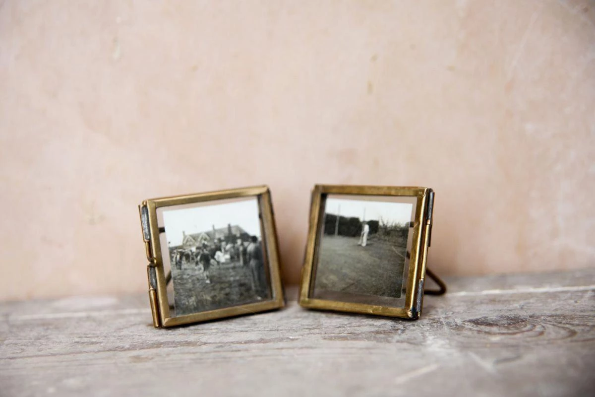 Nkuku Tiny Danta Frame Antique Brass (Set Of 2) 3 Nkuku Tiny Danta Frame Antique Brass (Set Of 2)