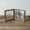 Nkuku Tiny Folded Danta Frame - Antique Brass (Set Of 2) Home Accessories
