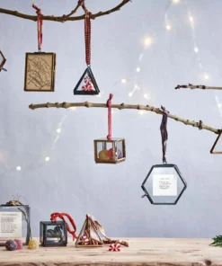 Nkuku Gifts Under £50 Tiny Kiko Box Decorations - Brass (Set Of 2)