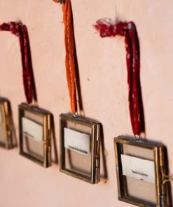 Nkuku Home Accessories Tiny Kiko Frame Antique Brass (Set Of 4)