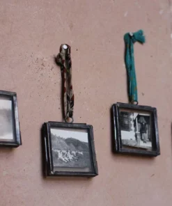 Nkuku Home Accessories Tiny Kiko Frame Antique Zinc (Set Of 4)