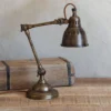 Nkuku Tubu Antique Brass Desk Lamp