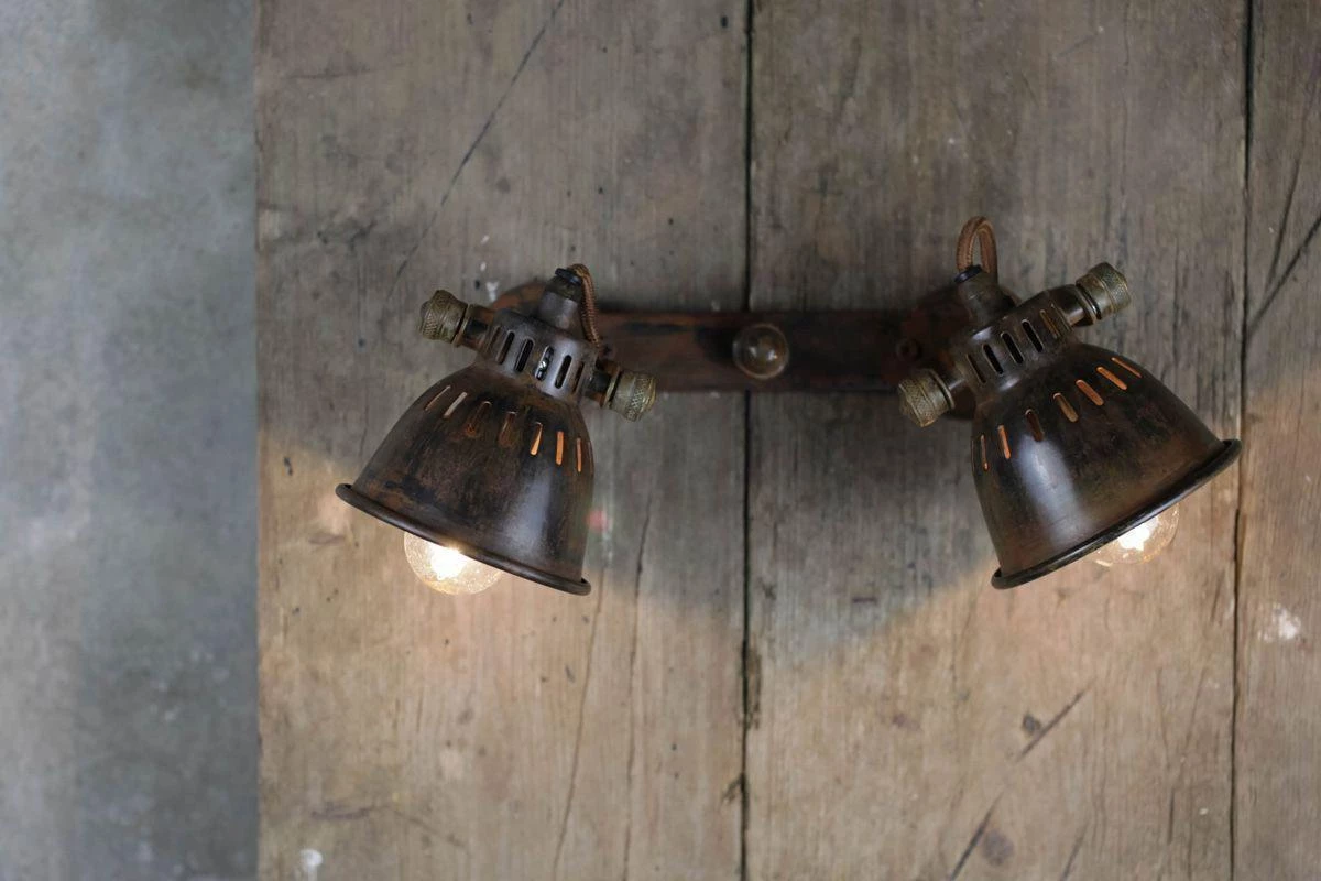 Nkuku Tubu Brass Double Spot Light 5 Nkuku Tubu Brass Double Spot Light