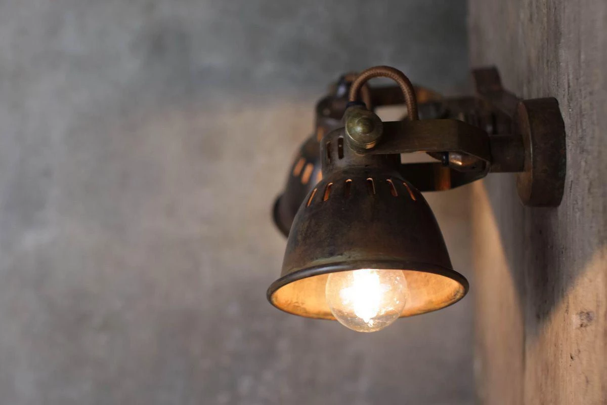 Nkuku Tubu Brass Double Spot Light 6 Nkuku Tubu Brass Double Spot Light