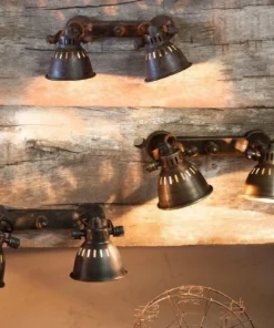 Nkuku Tubu Brass Double Spot Light