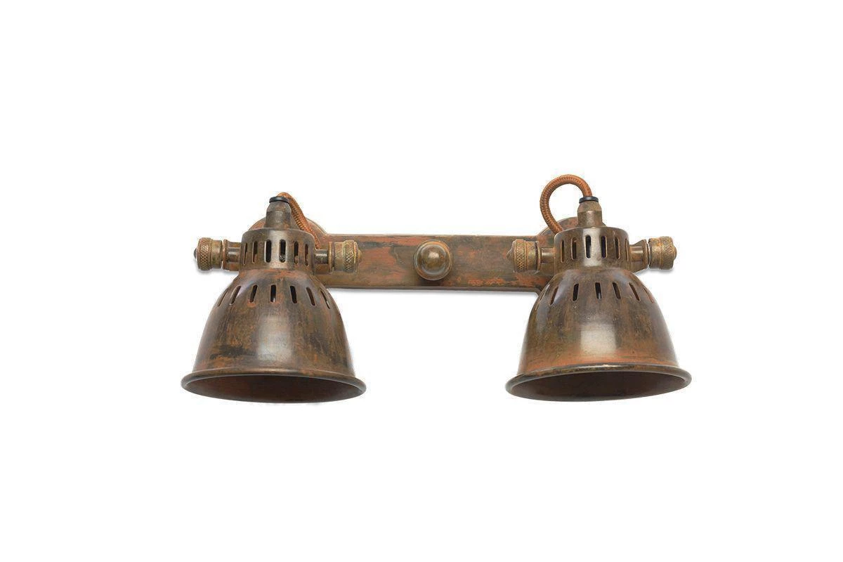 Nkuku Tubu Brass Double Spot Light 7 Nkuku Tubu Brass Double Spot Light