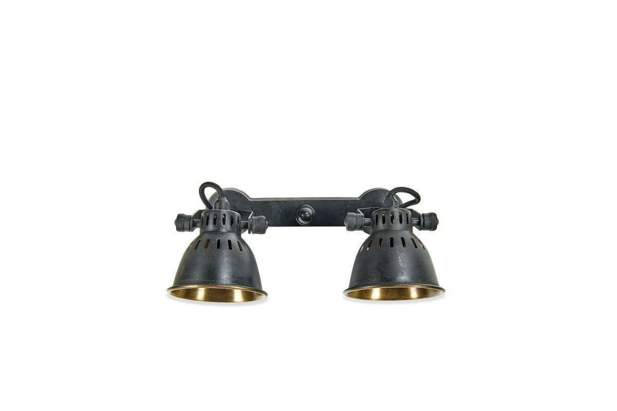 Nkuku Tubu Brass Double Spot Light 9 Nkuku Tubu Brass Double Spot Light