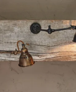 Nkuku Tubu Brass Extendable Wall Light