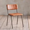 Nkuku Ukari Dining Chair - Aged Tan