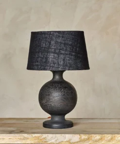 Nkuku Urku Round Crackle Lamp