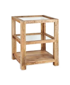 Nkuku Urmodi Wood Side Table Coffee & Side Tables