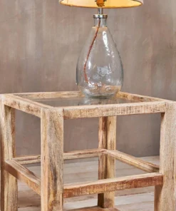 Nkuku Urmodi Wood Side Table Coffee & Side Tables