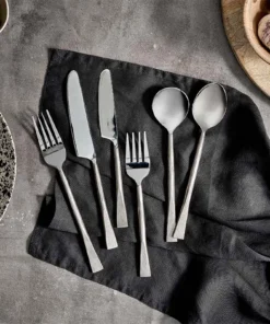 Nkuku Usa Cutlery Set - Brushed Silver (Set Of 24)