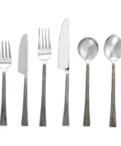 Nkuku Usa Cutlery Set - Brushed Silver (Set Of 24)