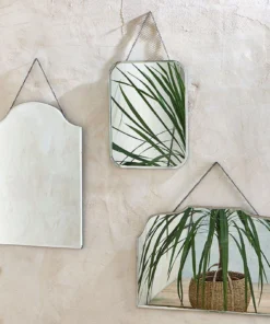 Nkuku Vintage Rectangular Wall Mirror Home Accessories