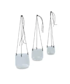 Nkuku Viri Hanging Planter - Clear Home Accessories