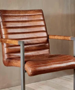 Nkuku Wamma Leather Desk Chair