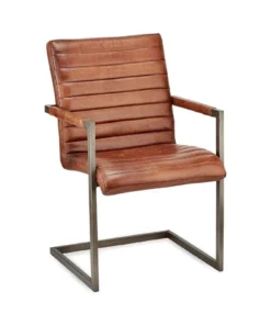 Nkuku Wamma Leather Desk Chair