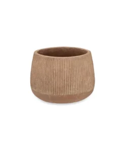 Nkuku Wampu Wide Planter - Distressed Terracotta Planters & Vases