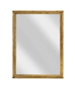 Nkuku Yadur Rectangular Mirror - Antique Brass - Large Home Accessories