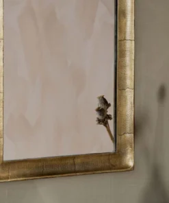 Nkuku Yadur Rectangular Mirror - Antique Brass - Small Home Accessories