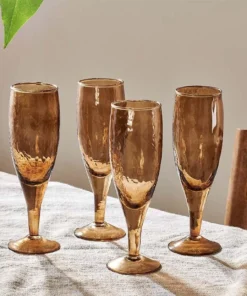 Nkuku Yala Champagne - Smoke Brown (Set Of 4)