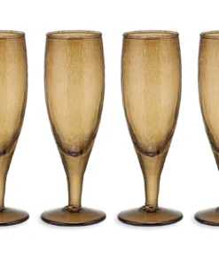 Nkuku Yala Champagne - Smoke Brown (Set Of 4)