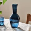 Nkuku Yala Hammered Jug - Indigo