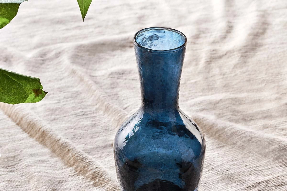 Nkuku Yala Hammered Jug - Indigo 4 Nkuku Yala Hammered Jug - Indigo