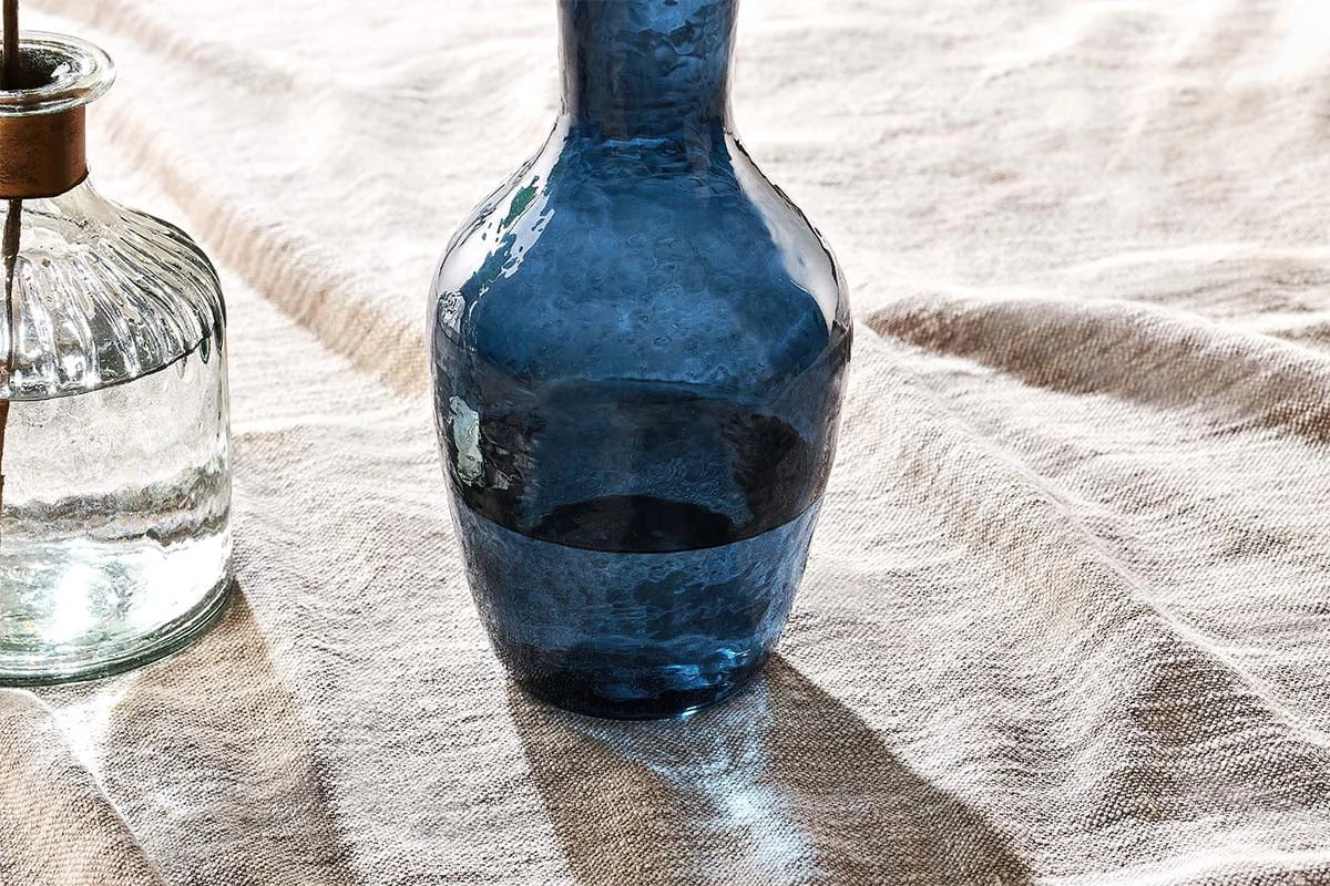 Nkuku Yala Hammered Jug - Indigo 5 Nkuku Yala Hammered Jug - Indigo