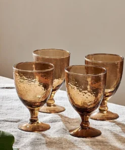 Nkuku Yala Wine Glass - Smoke Brown (Set Of 4)